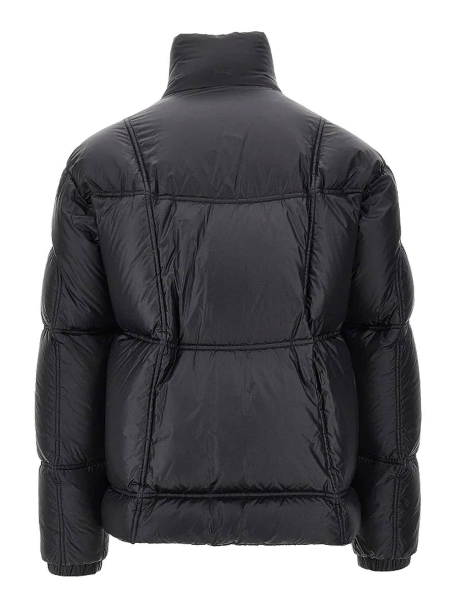 Herno Black Polyamide Laminar Quilted Down Jacket Zwart