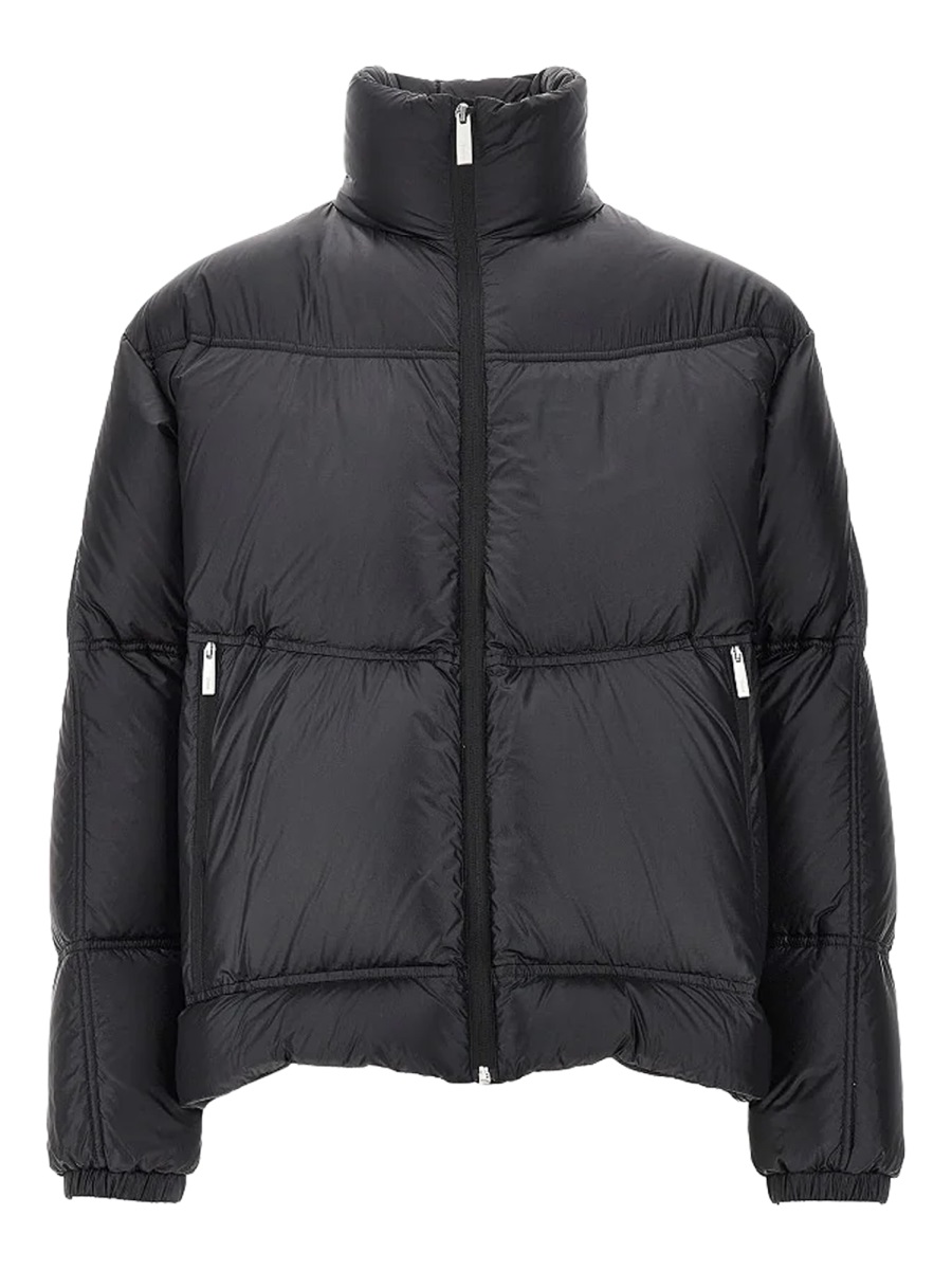 Herno Black Polyamide Laminar Quilted Down Jacket Zwart