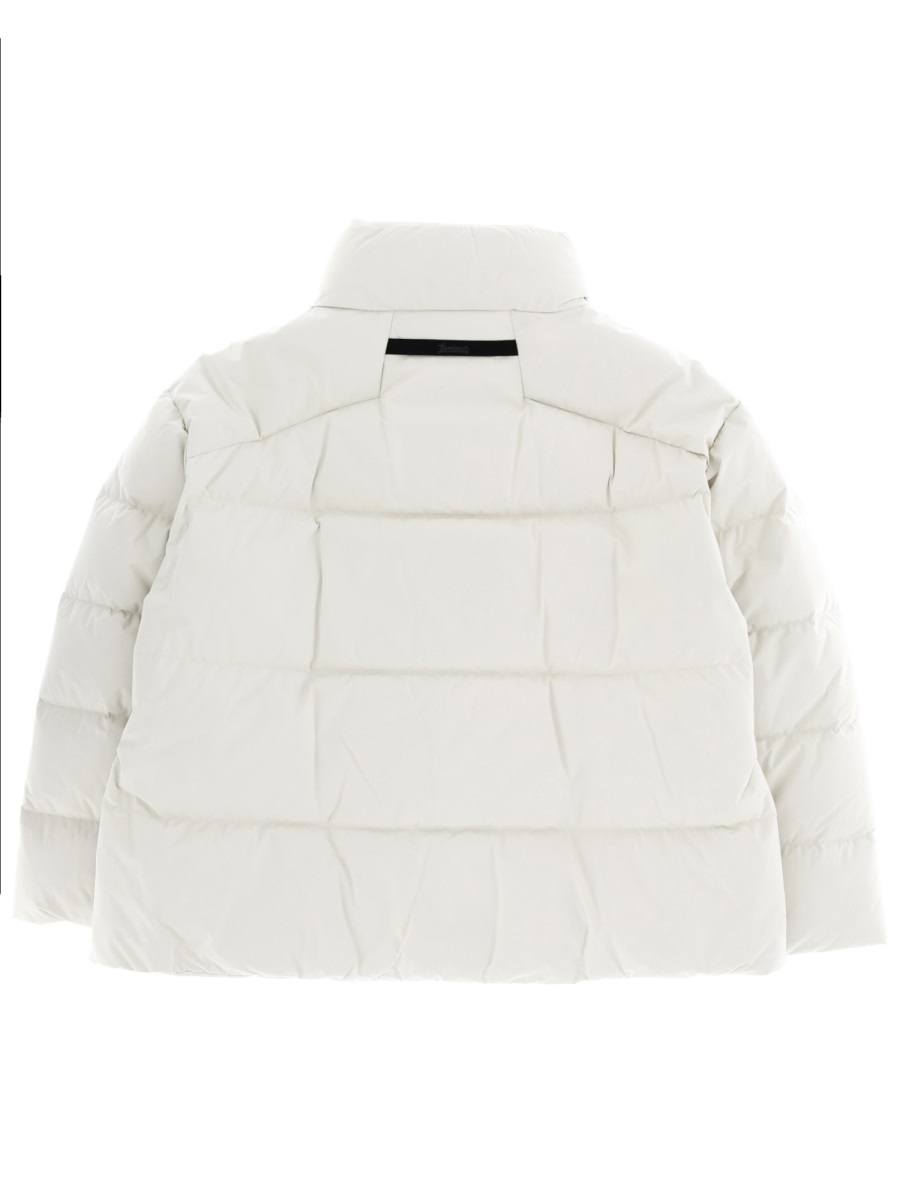 Herno Quilted Polyamide Belted Down Jacket Wit