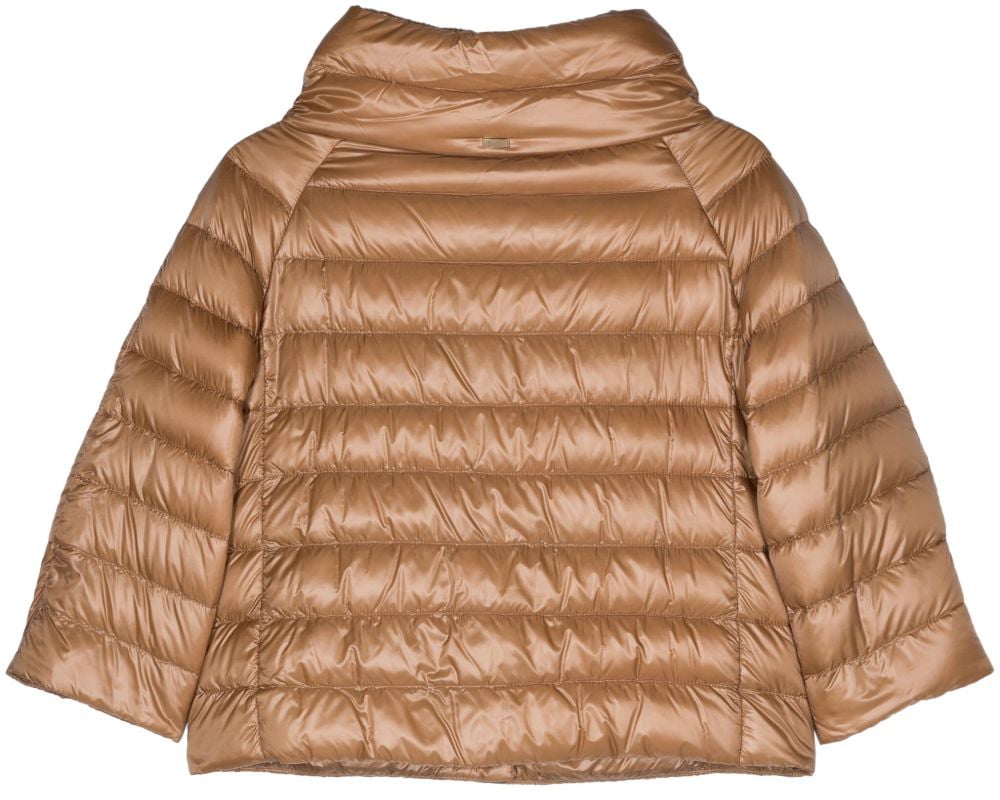 Herno Three-quarter sleeve down jacket Bruin