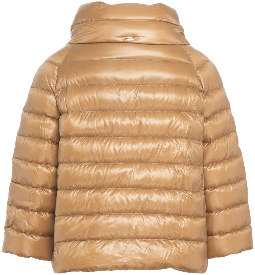 Herno Three-quarter sleeve down jacket Bruin