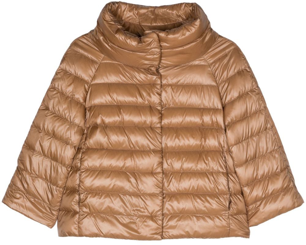 Herno Three-quarter sleeve down jacket Bruin