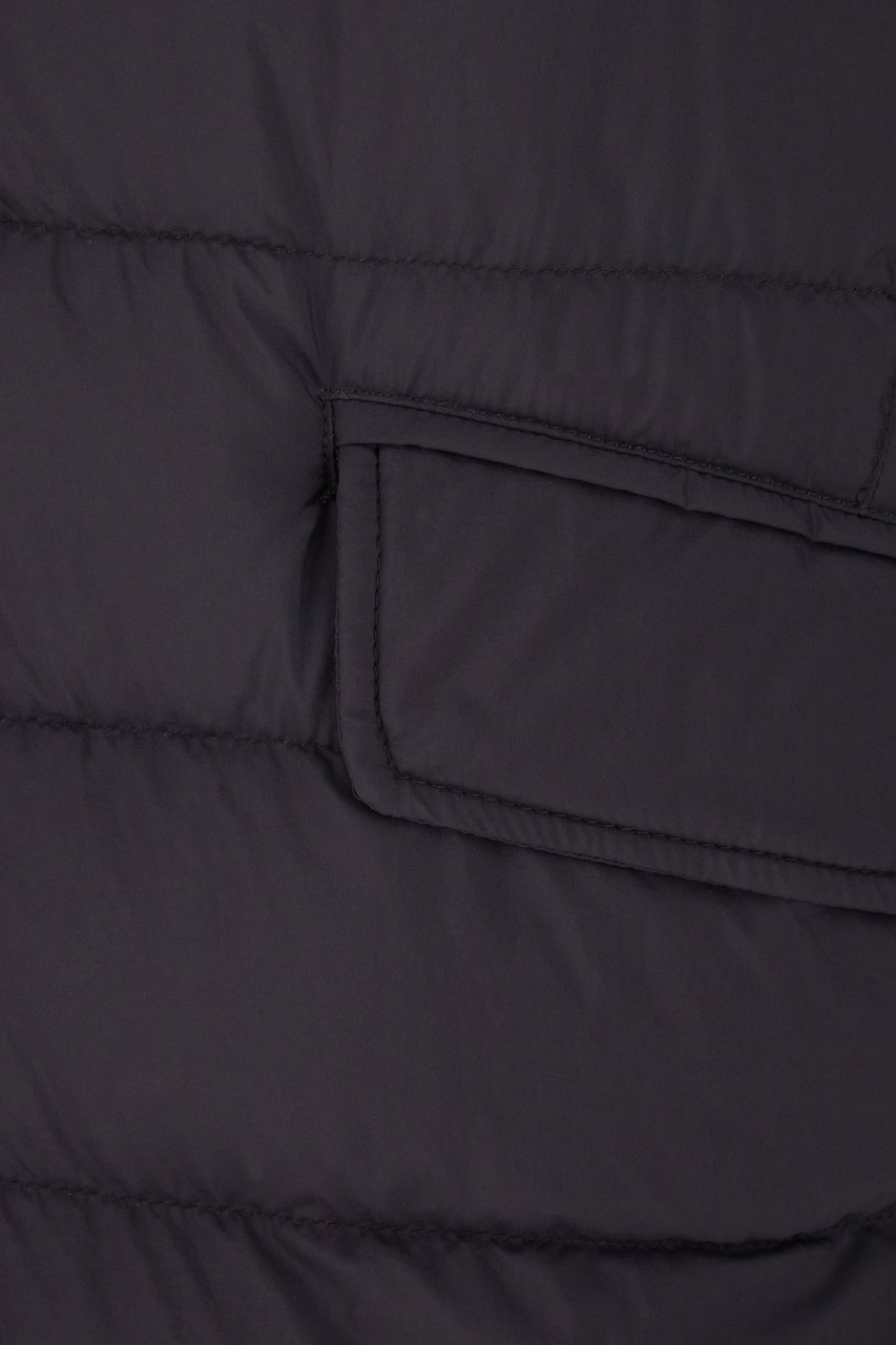 Herno Charcoal nylon down jacket Zwart