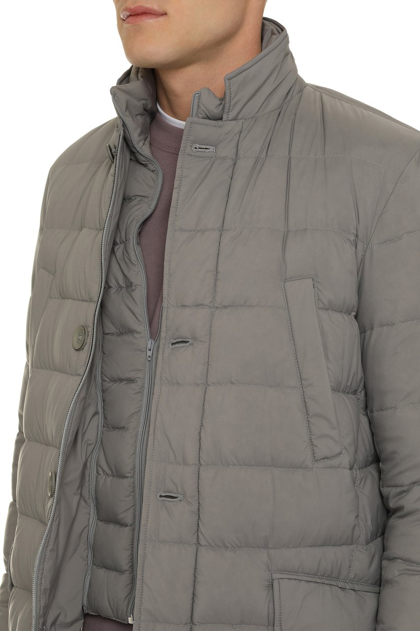 Herno Techno-nylon down jacket Grijs