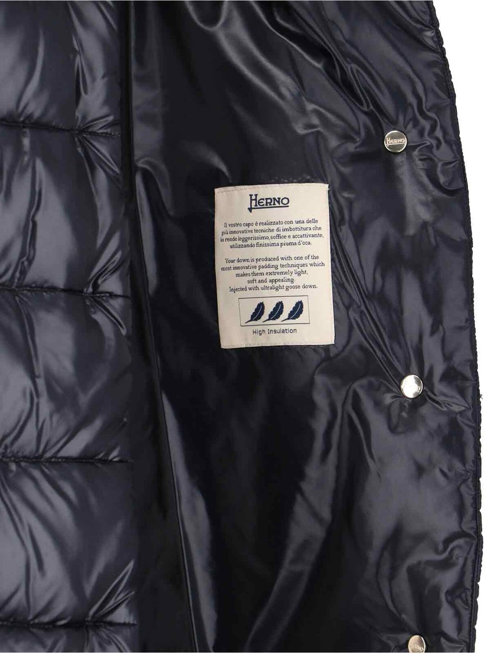 Herno Quilted Jacket with Structured Collar Zwart