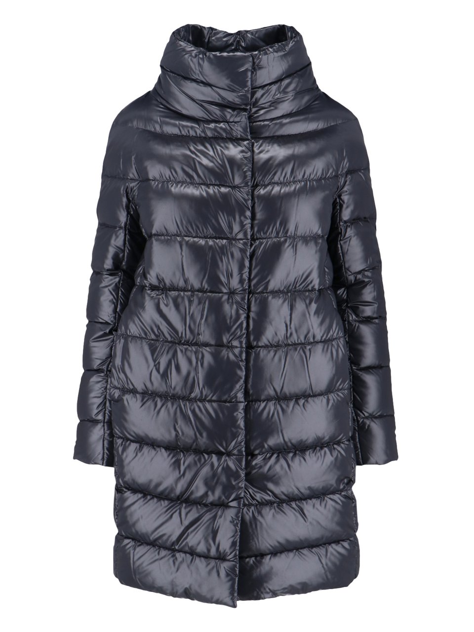 Herno Quilted Jacket with Structured Collar Zwart