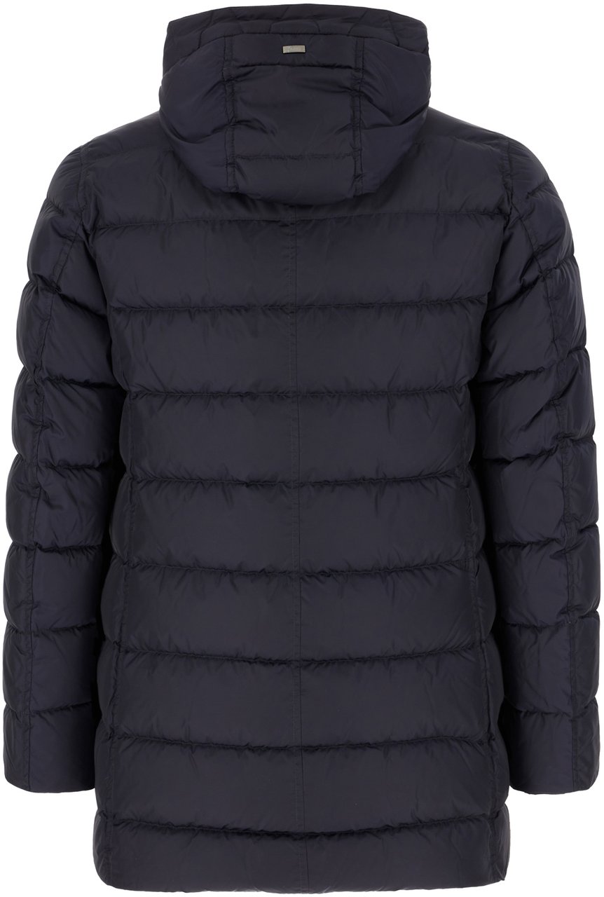 Herno Herno Midnight blue nylon down jacket Blauw