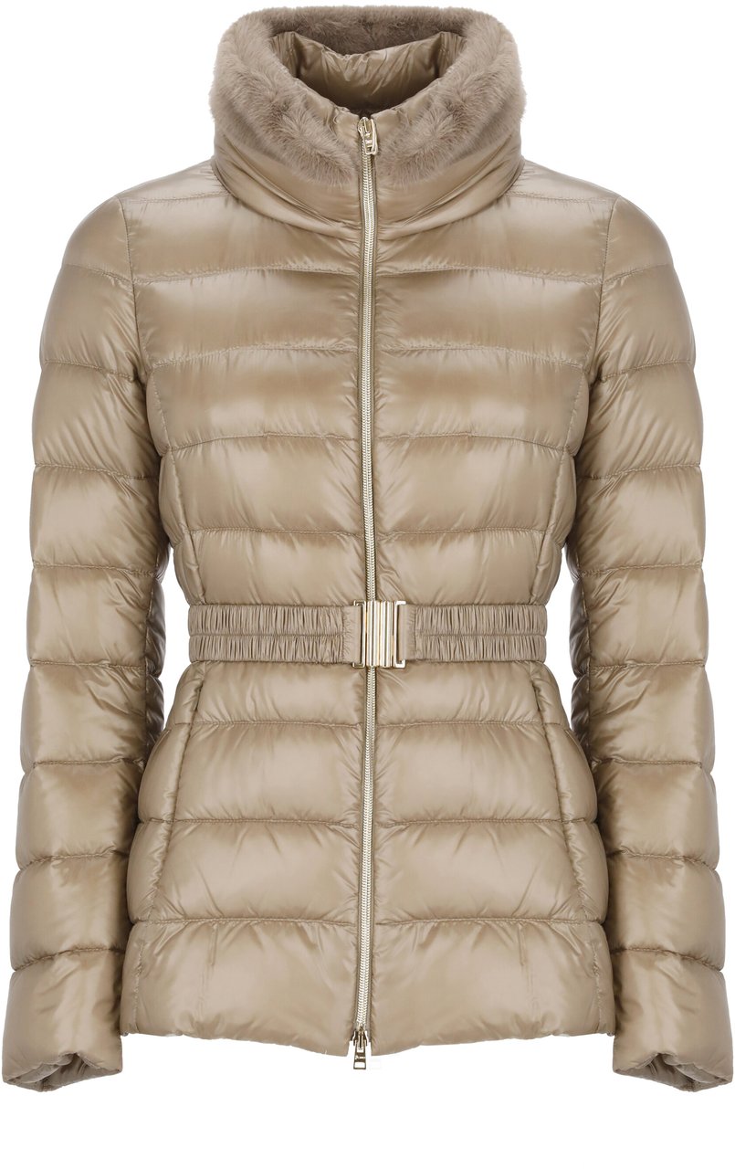 Herno Coats Beige Beige