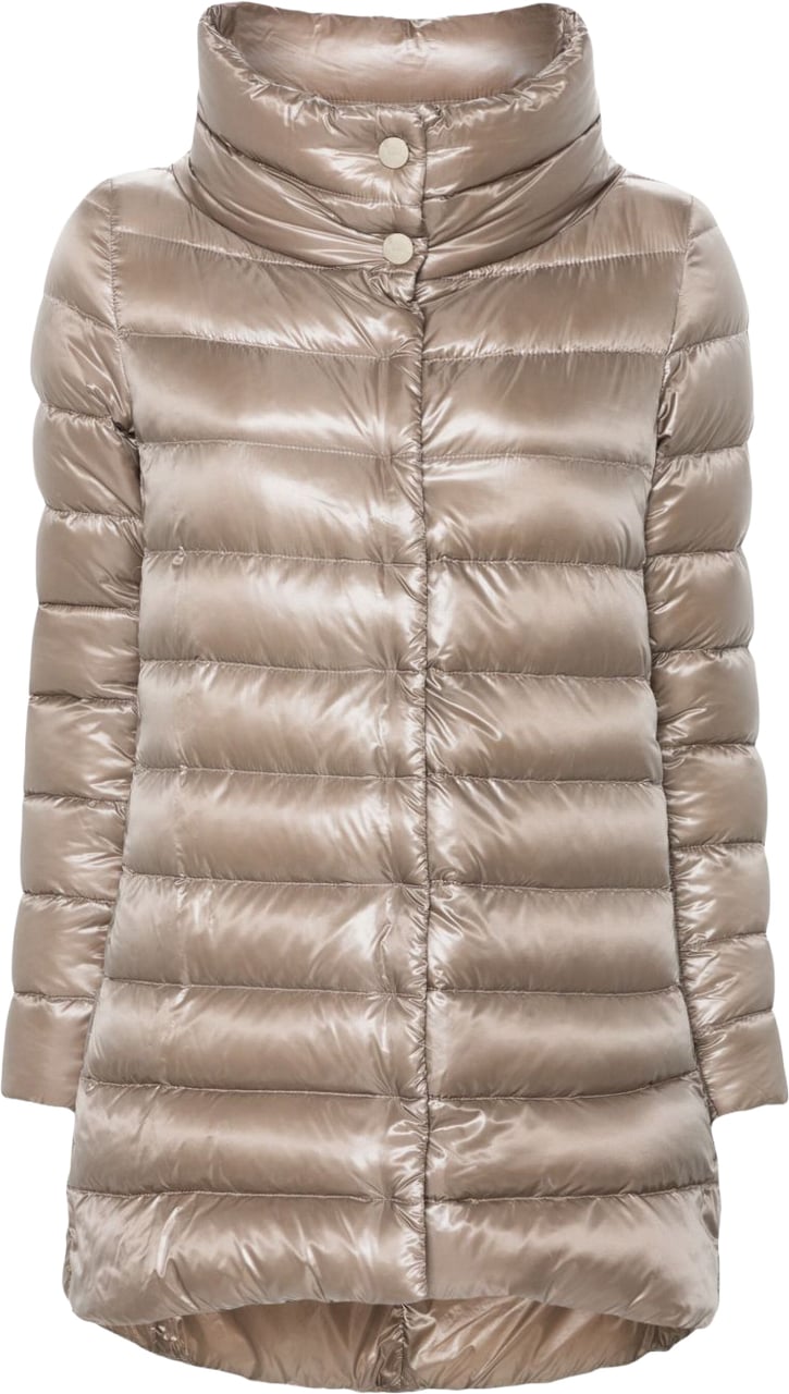 Herno Coats Grey Beige