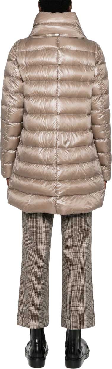 Herno Coats Grey Beige