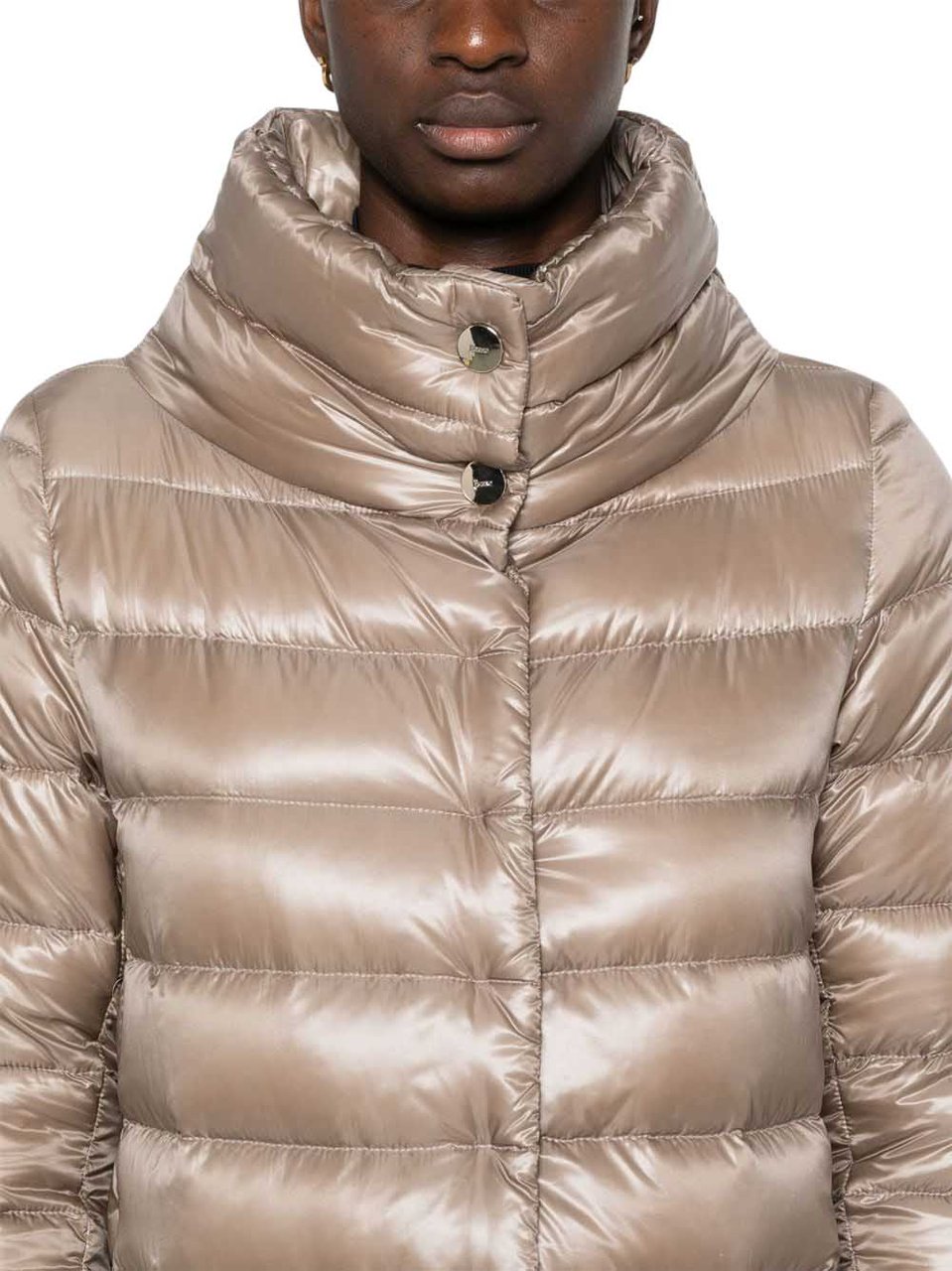 Herno Coats Grey Beige