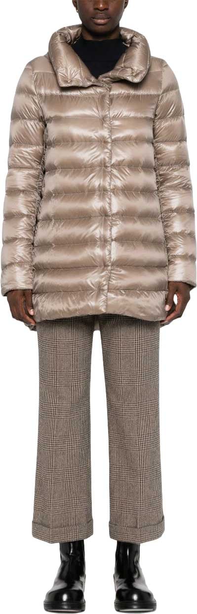 Herno Coats Grey Beige