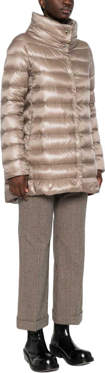 Herno Coats Grey Beige