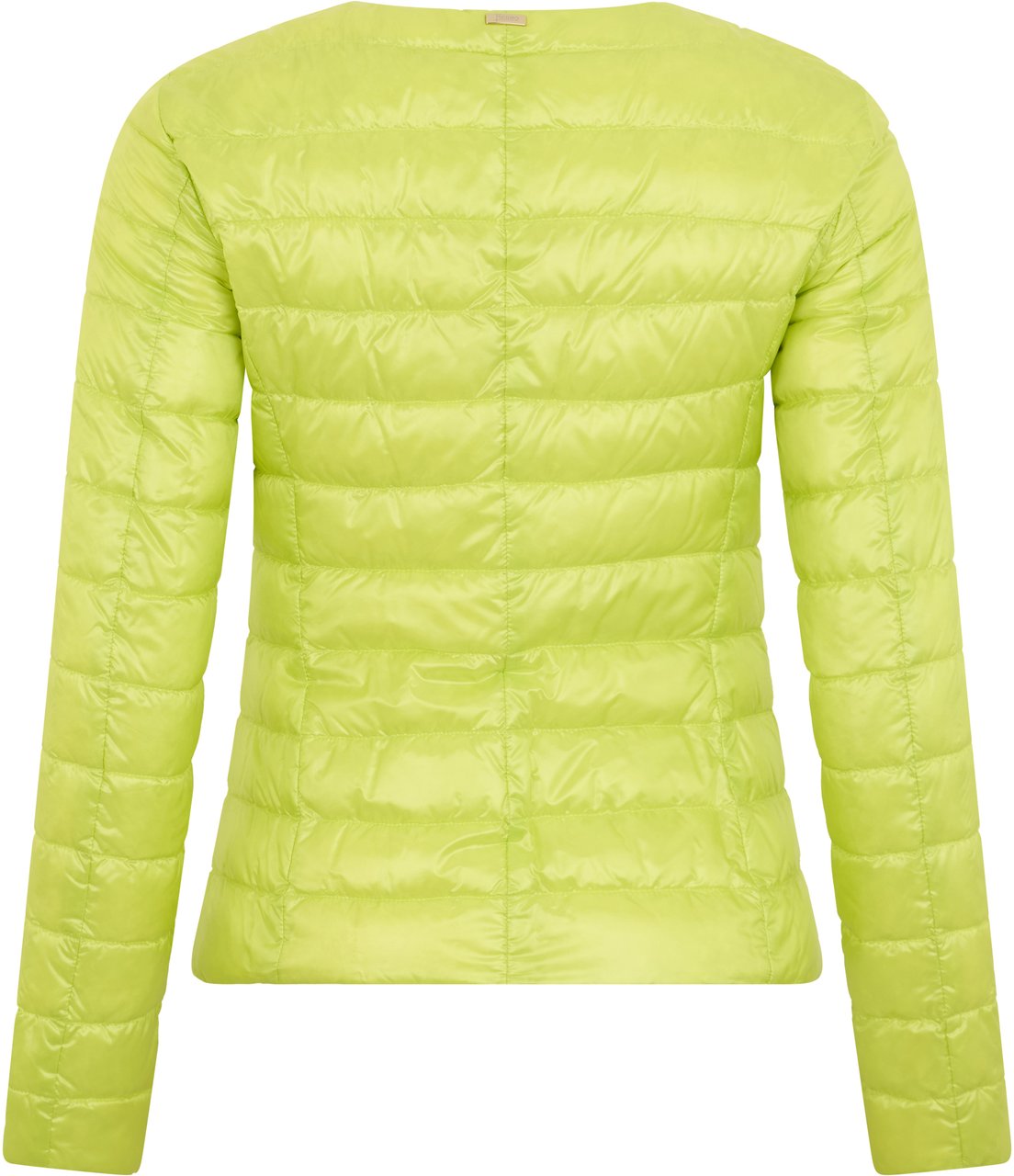 Herno Fitted padded jacket Geel