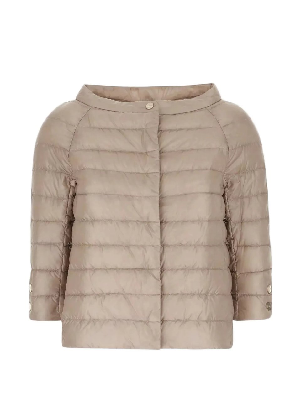 Herno Neutral Piumino Quilted Boxy Polyamide Jacket Roze