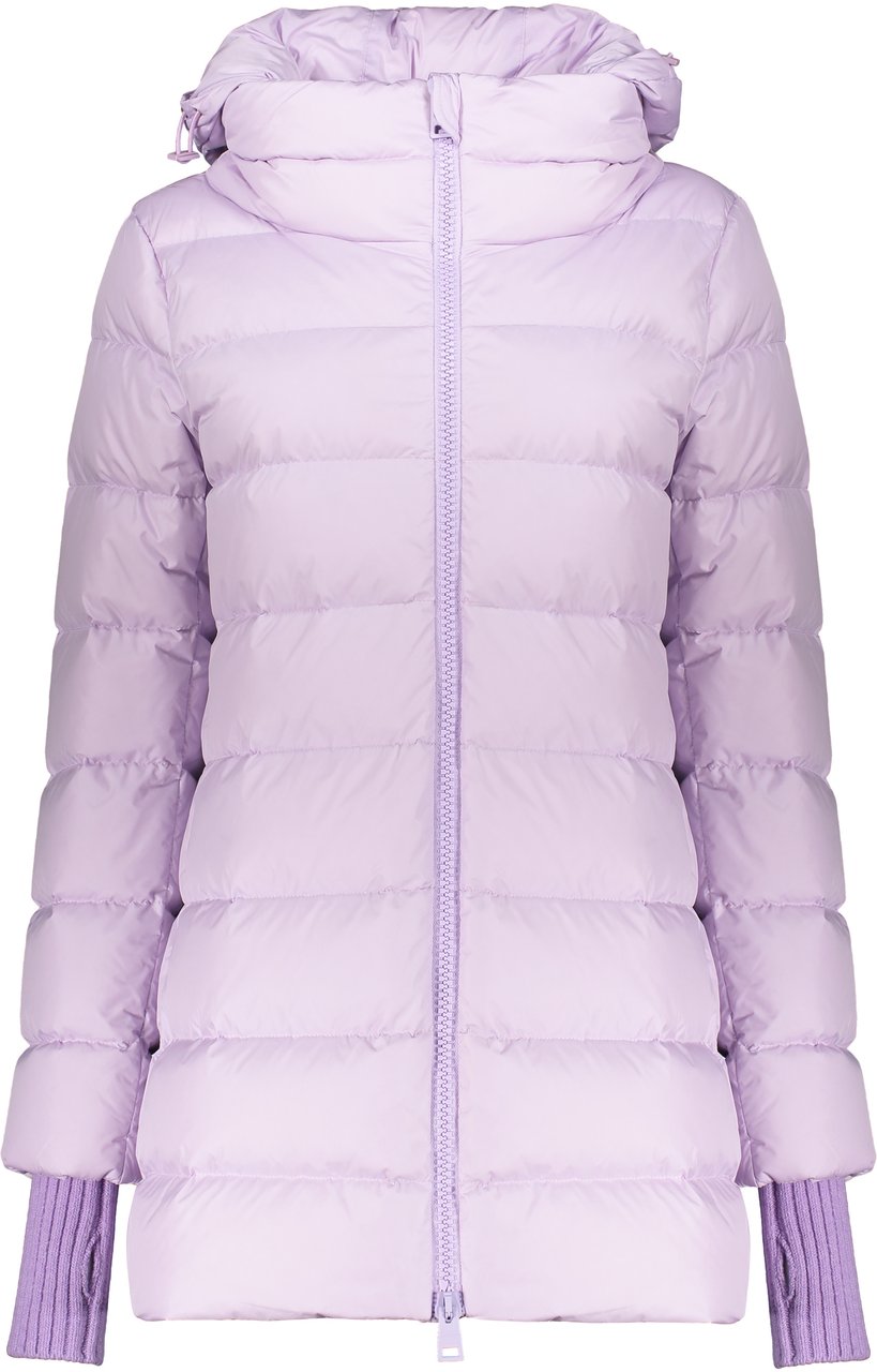 Herno Hooded full-zip down jacket Paars