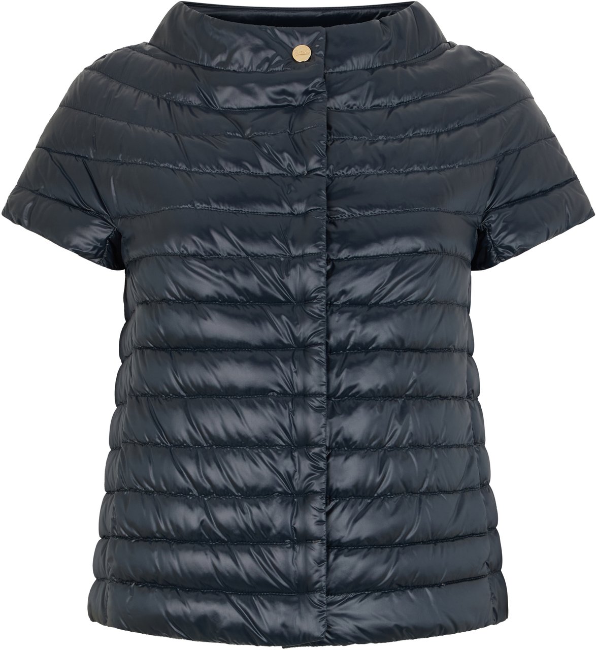 Herno Lightweight quilted jacket with short sleeves Blauw