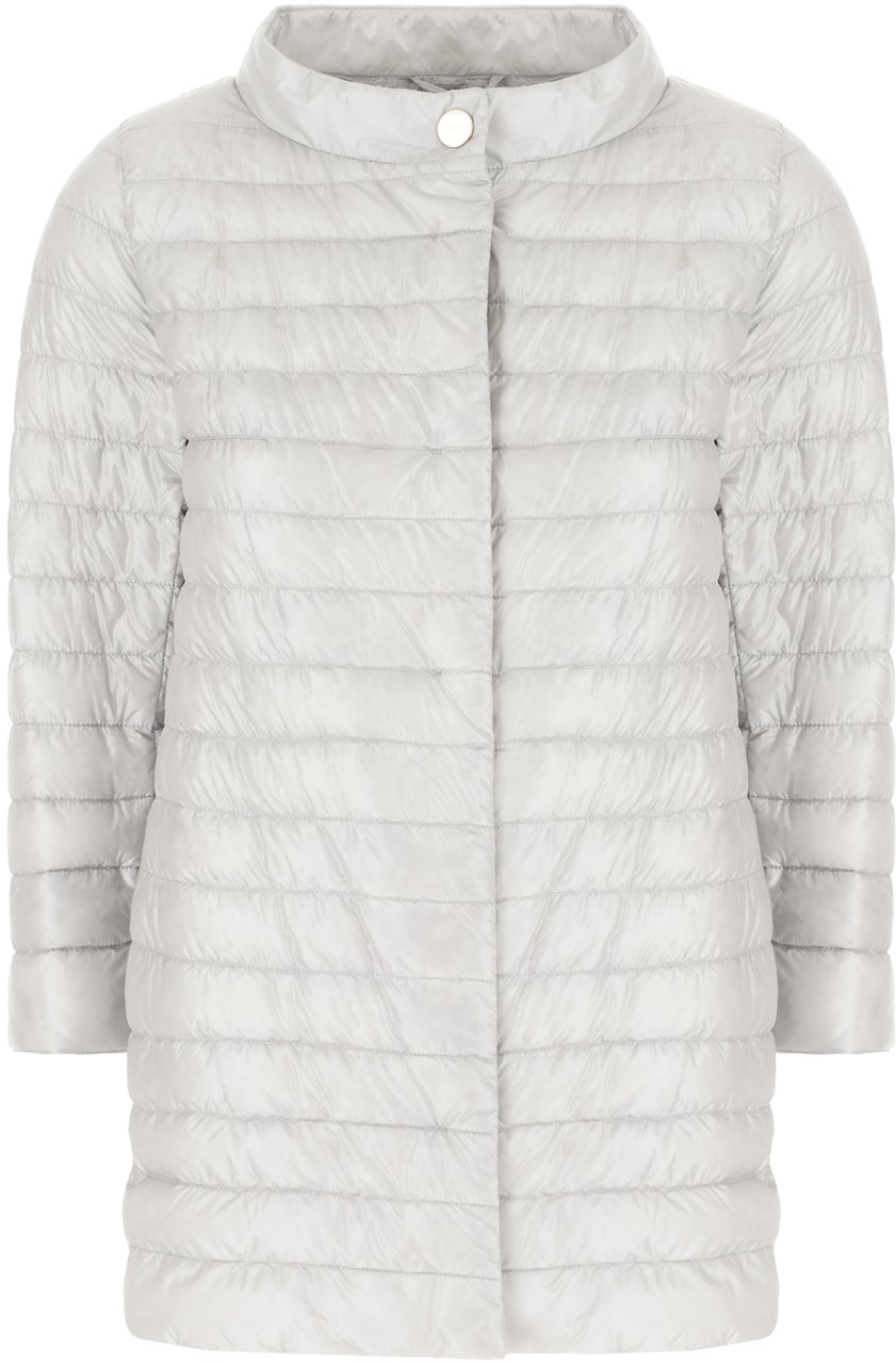 Herno Herno Light grey nylon down jacket Lichtblauw