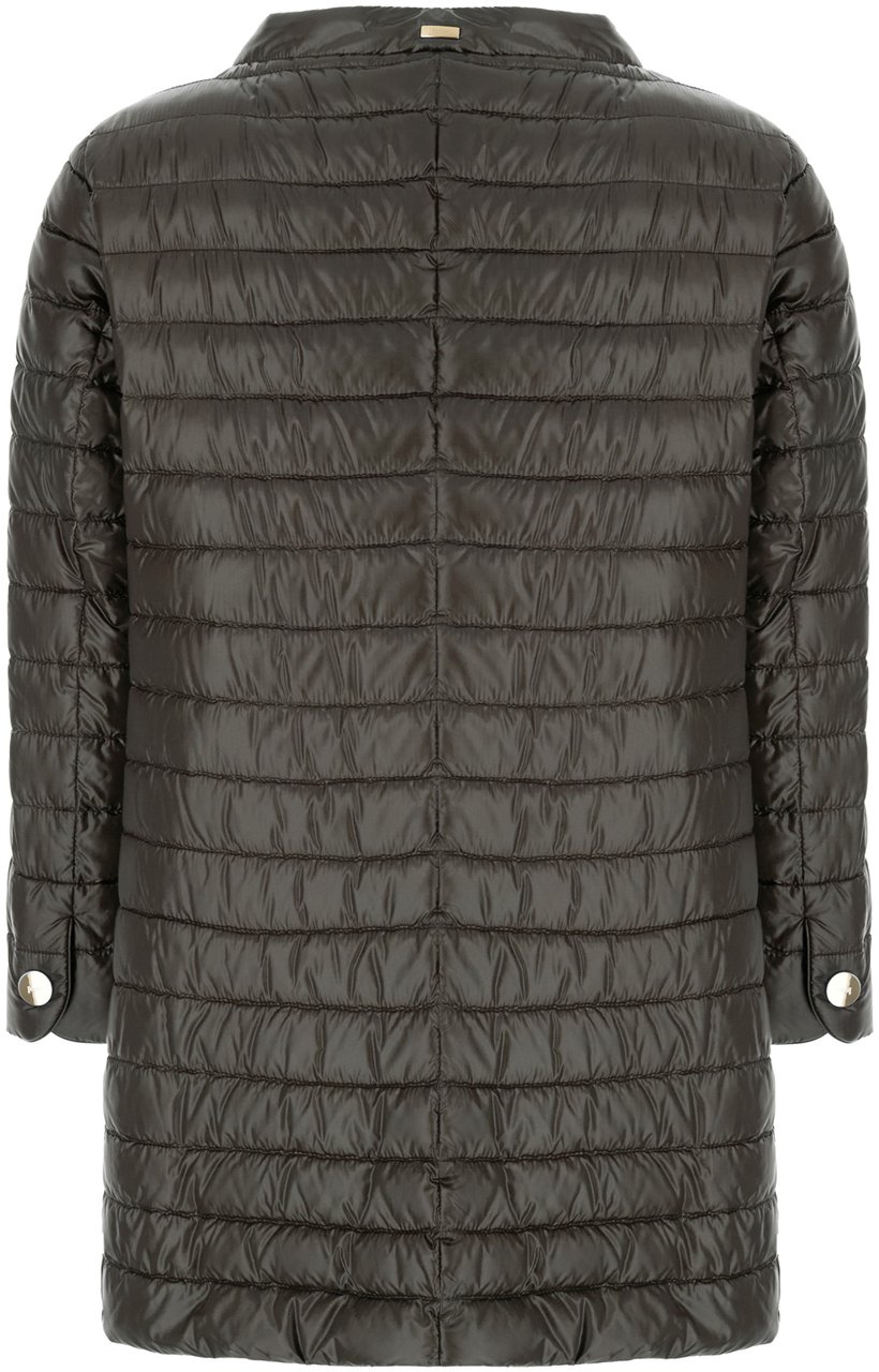 Herno Herno Dark brown nylon down jacket Bruin