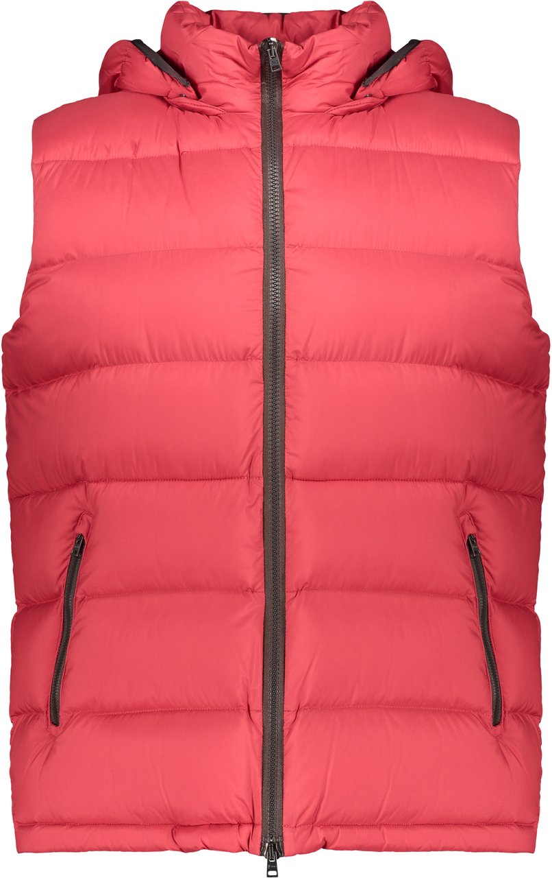 Herno Hooded bodywarmer Rood