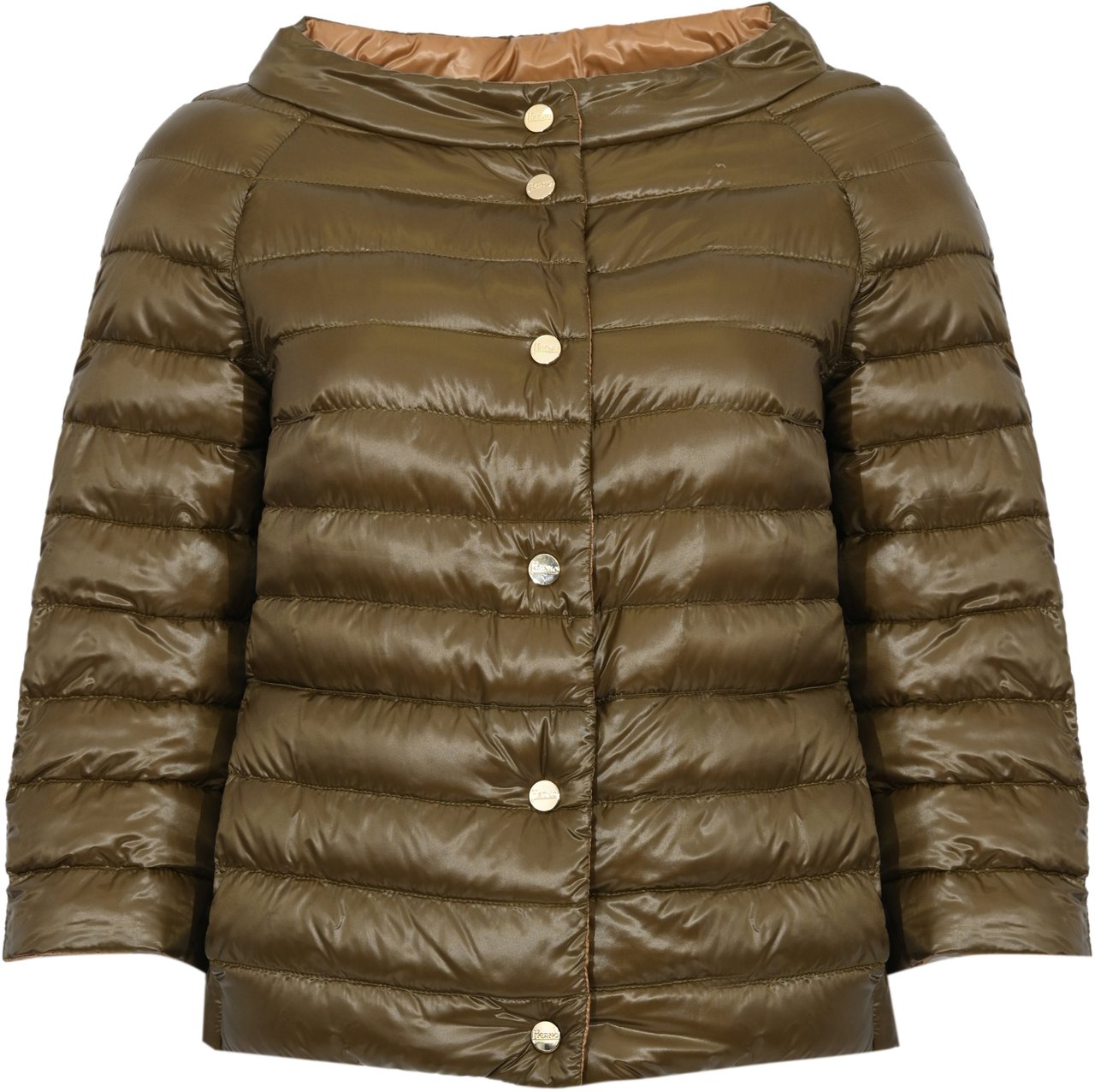 Herno Coats Cammellomilitare Bruin