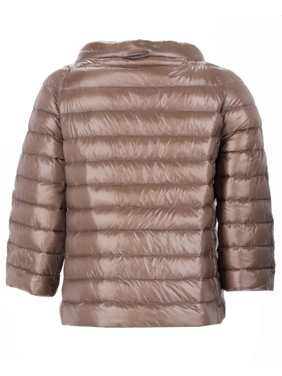 Herno Reversible Boxy Horizontal Quilted Coat Blauw