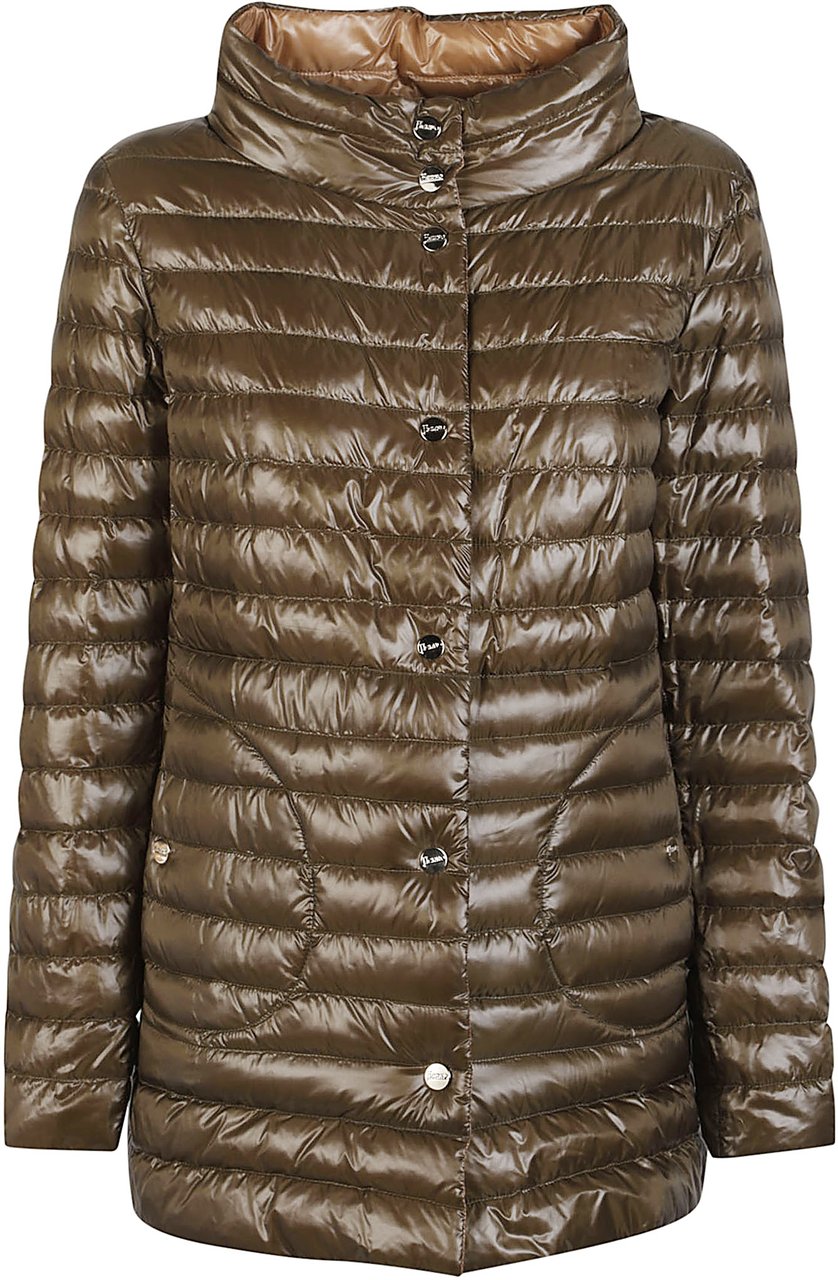 Herno A-shape Reversible Down Jacket Brown Bruin