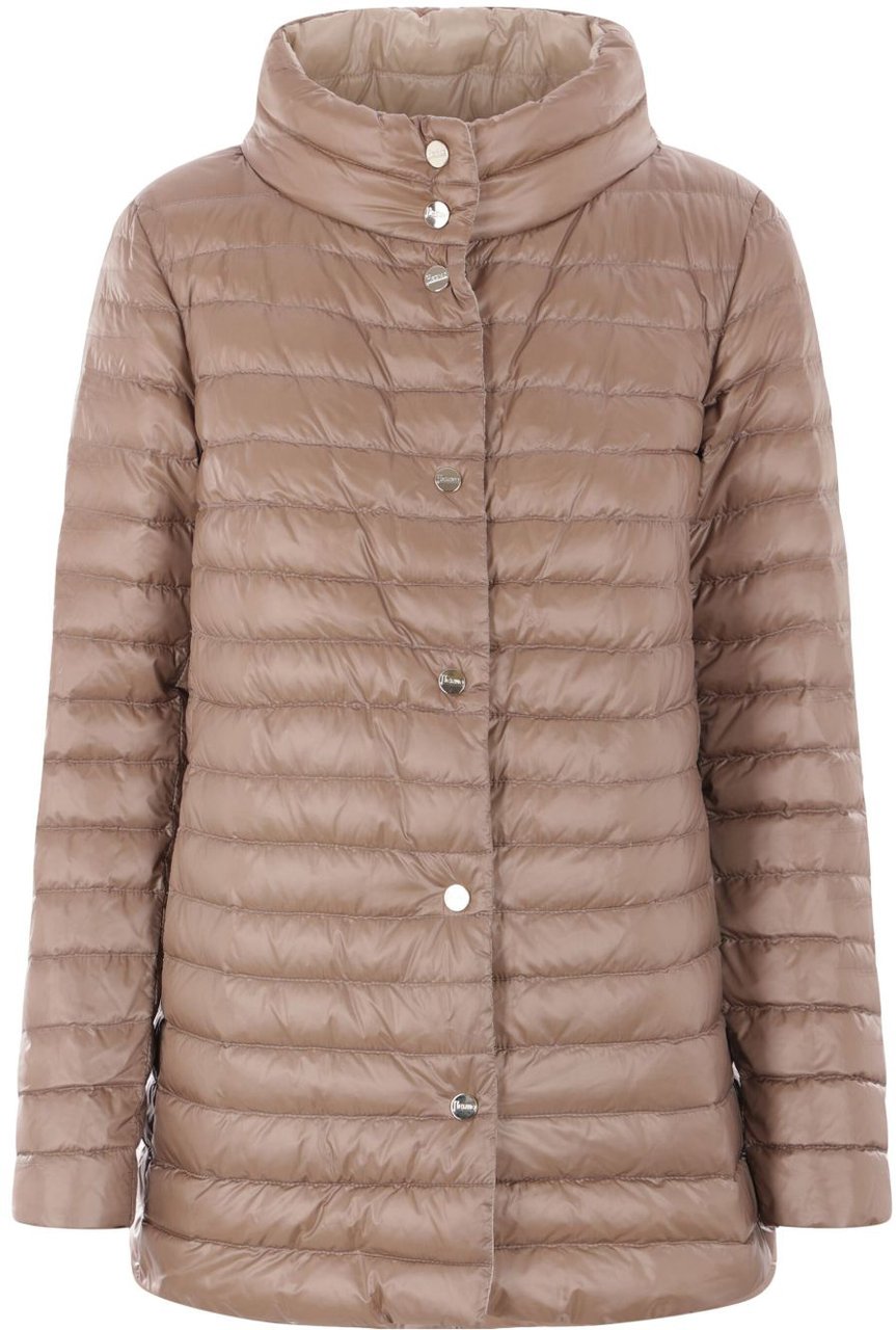 Herno Coats Marrone Taupe