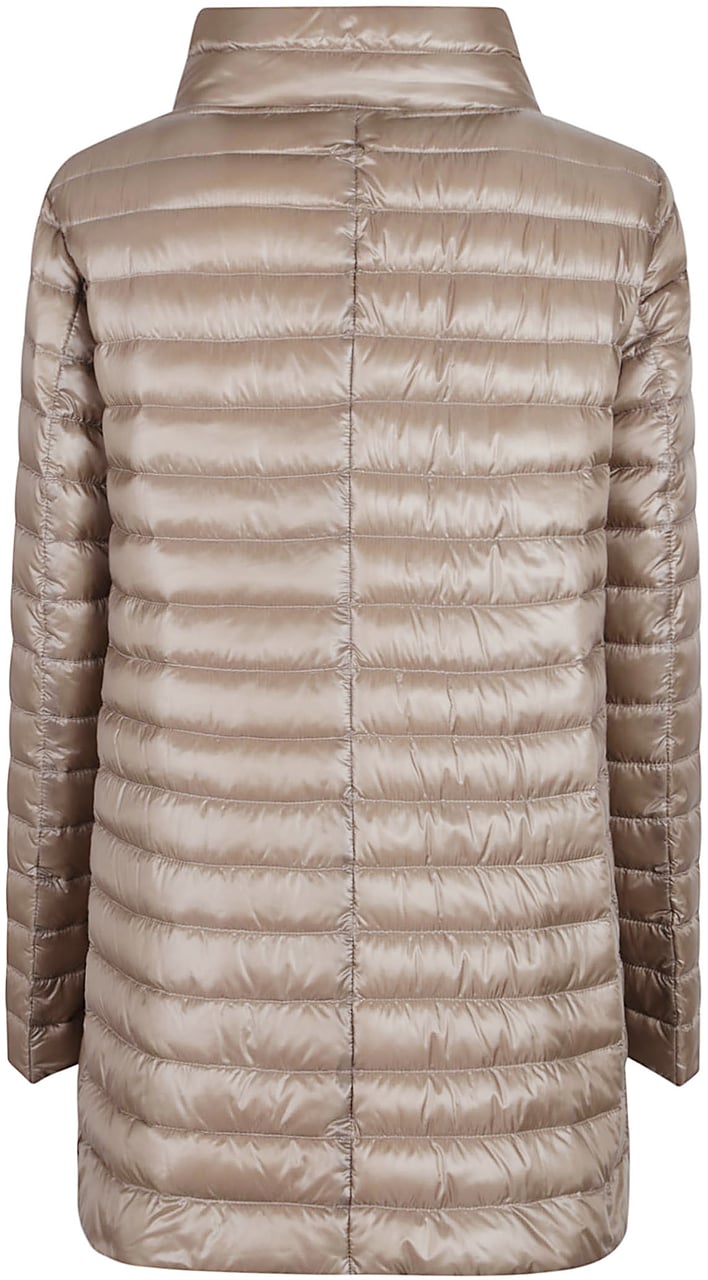 Herno Long Down Jacket Nude & Neutrals Beige