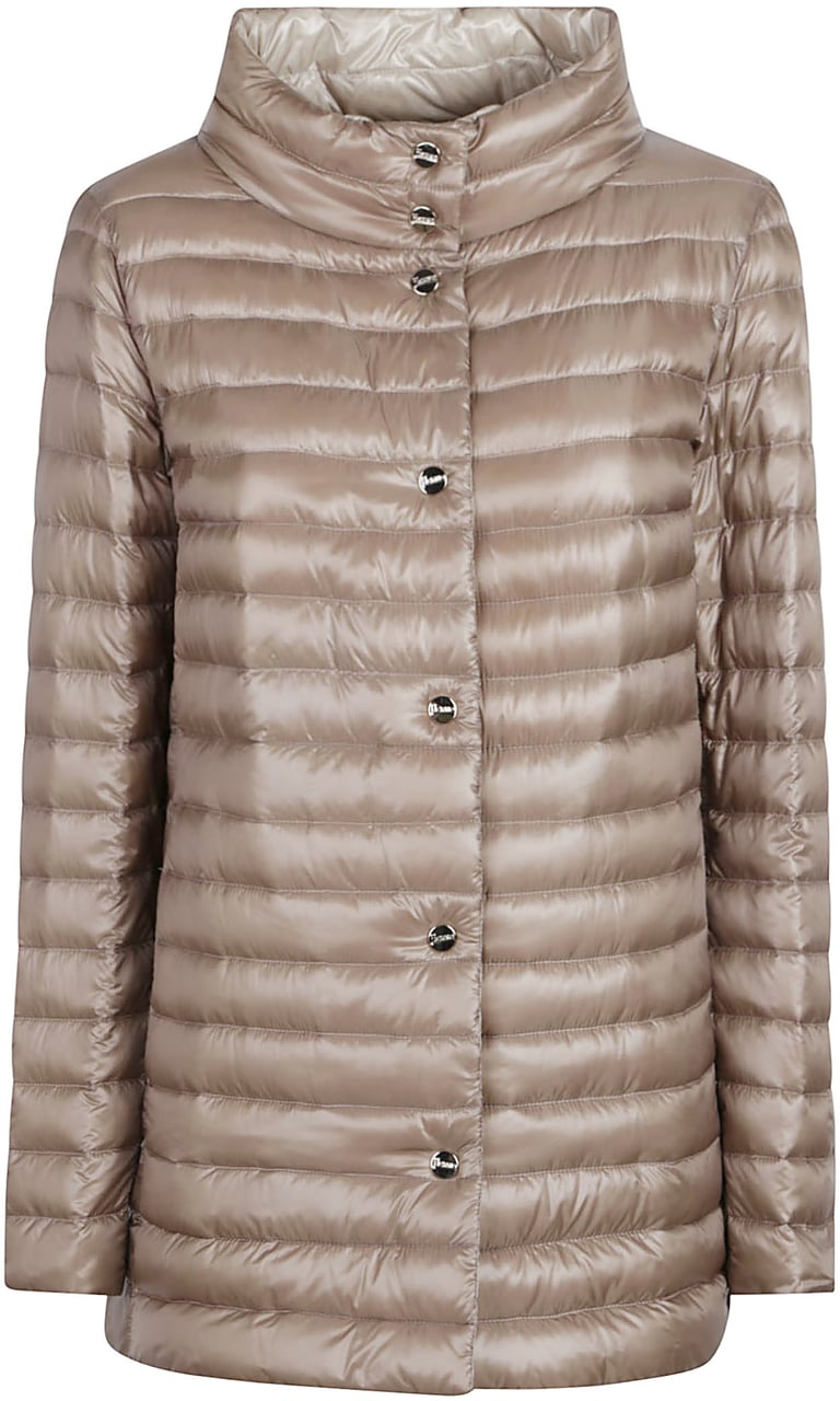 Herno Long Down Jacket Nude & Neutrals Beige