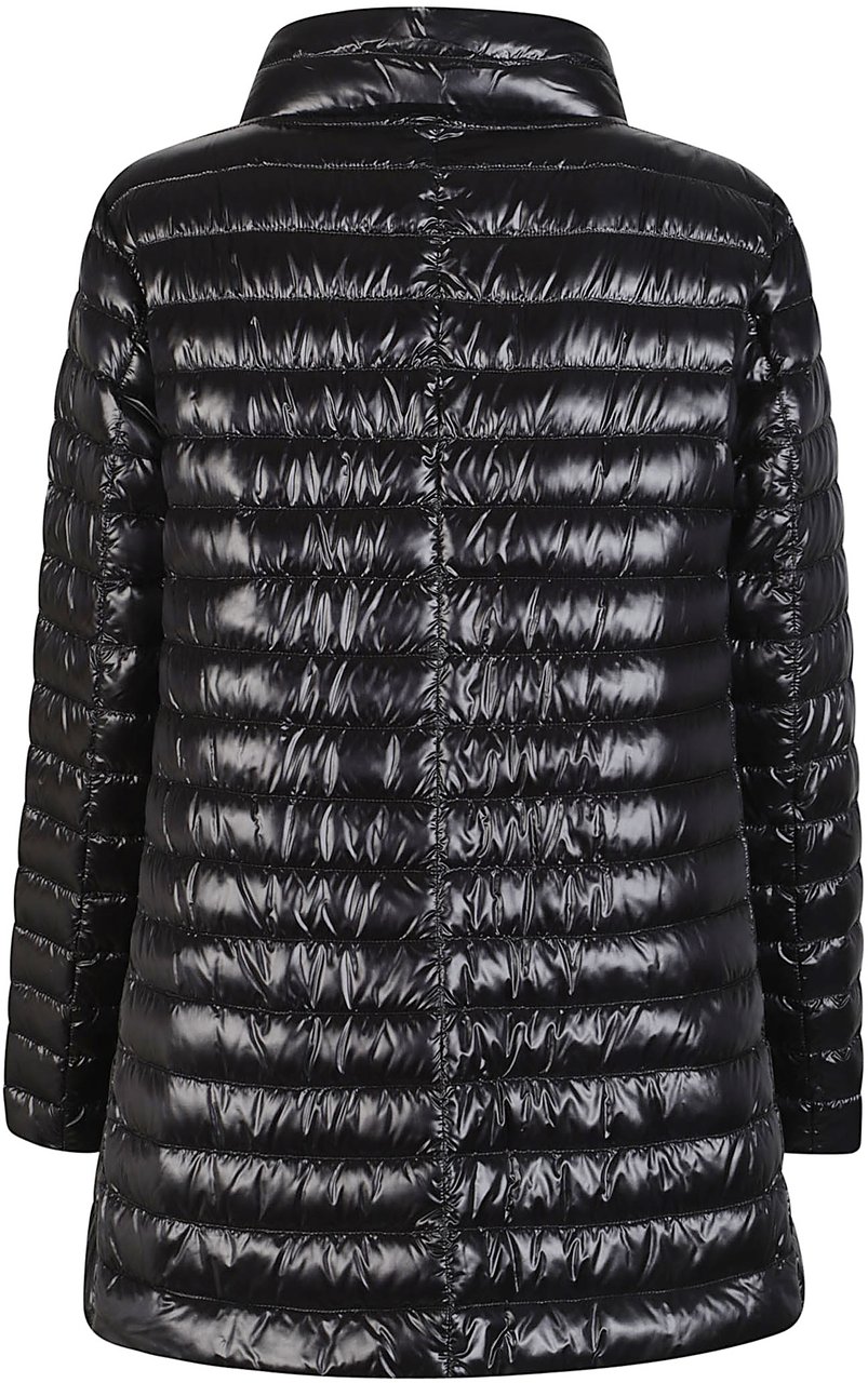 Herno A-shape Reversible Down Jacket Black Zwart