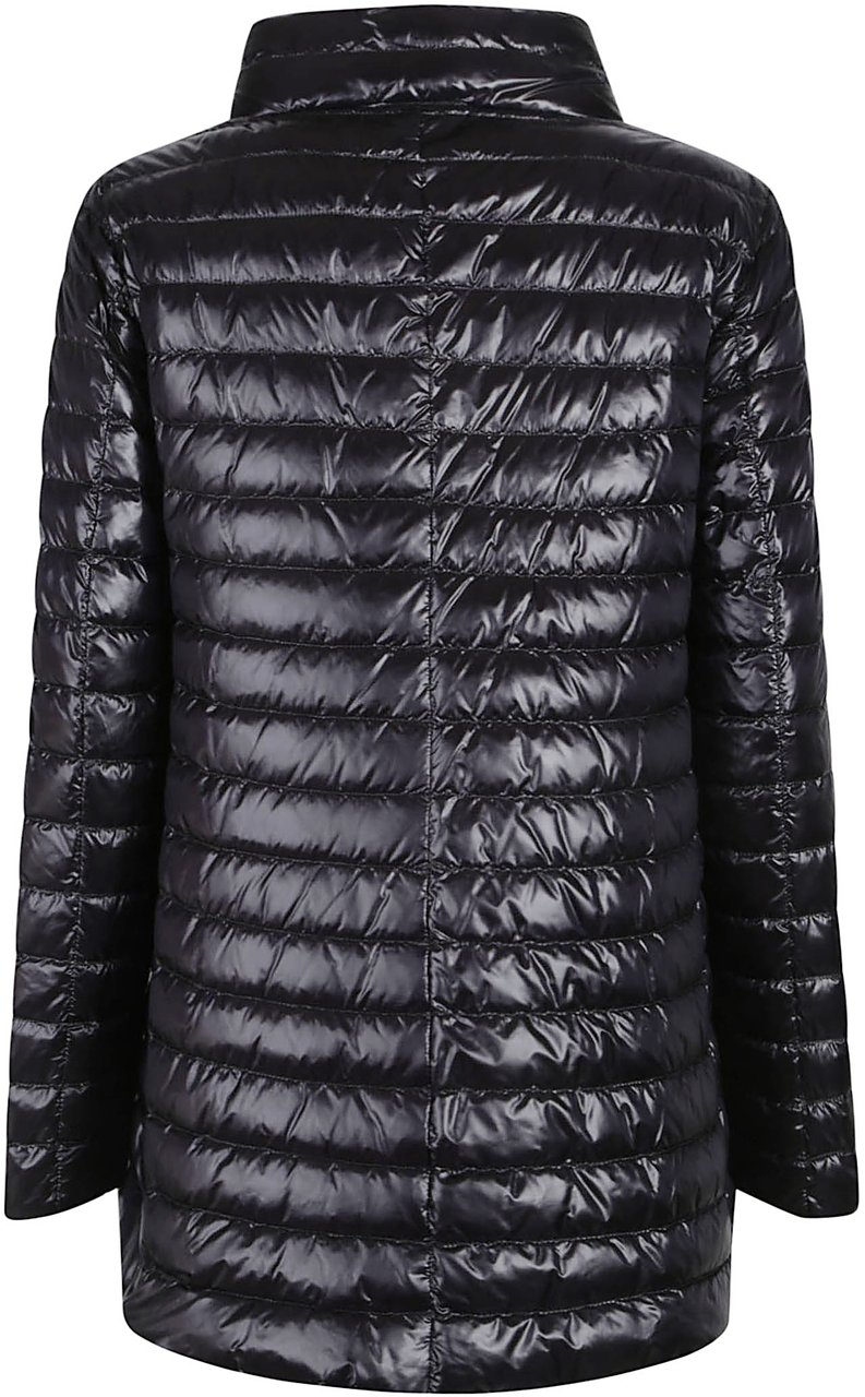 Herno Long Down Jacket Black Zwart