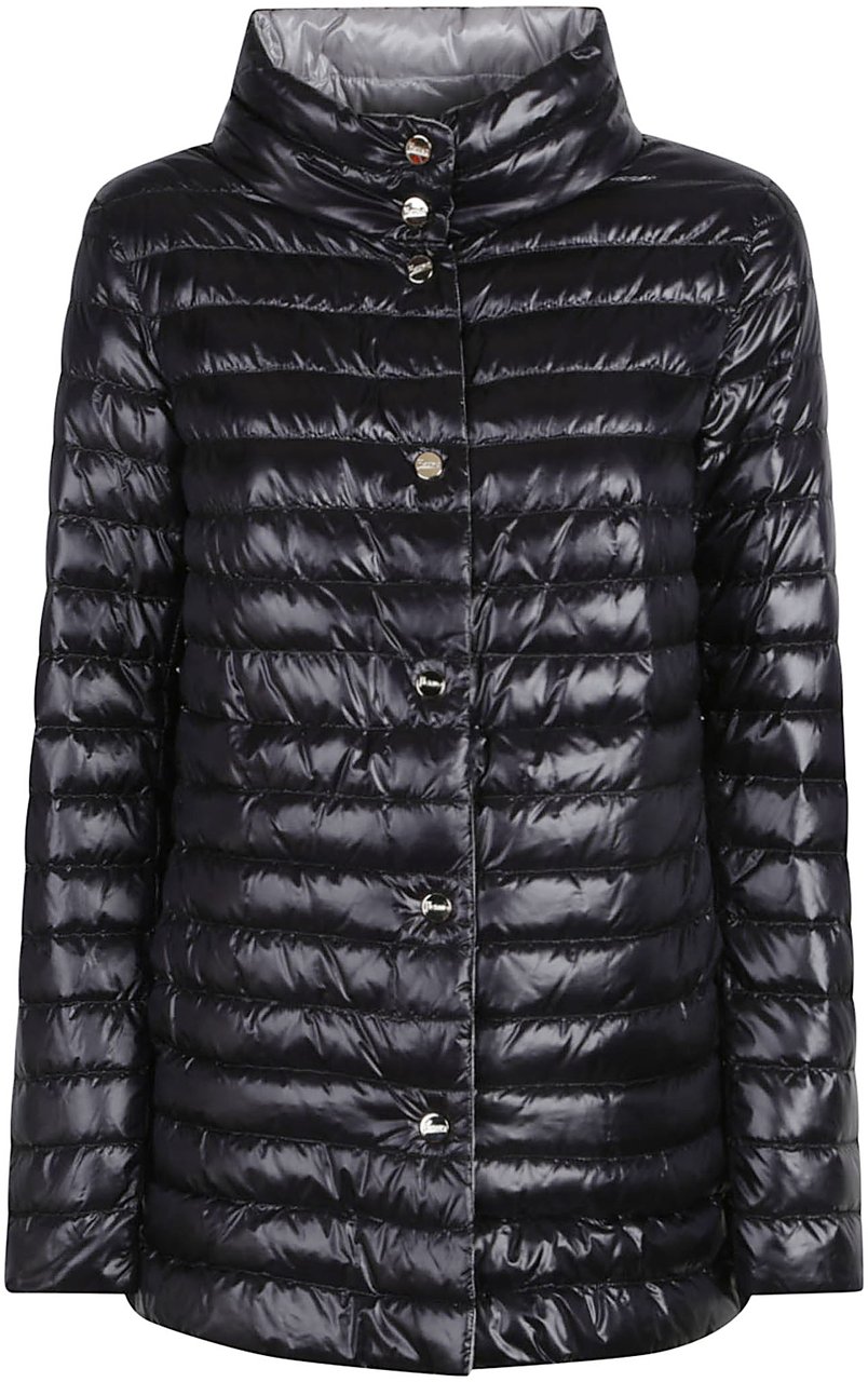 Herno Long Down Jacket Black Zwart