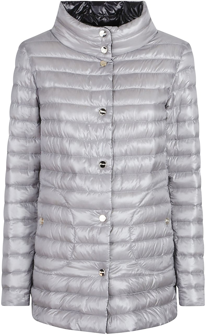 Herno Long Down Jacket Black Zwart