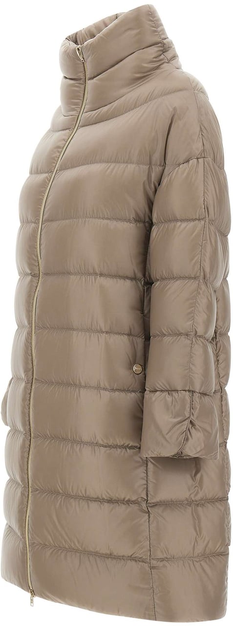 Herno Coats Beige Taupe