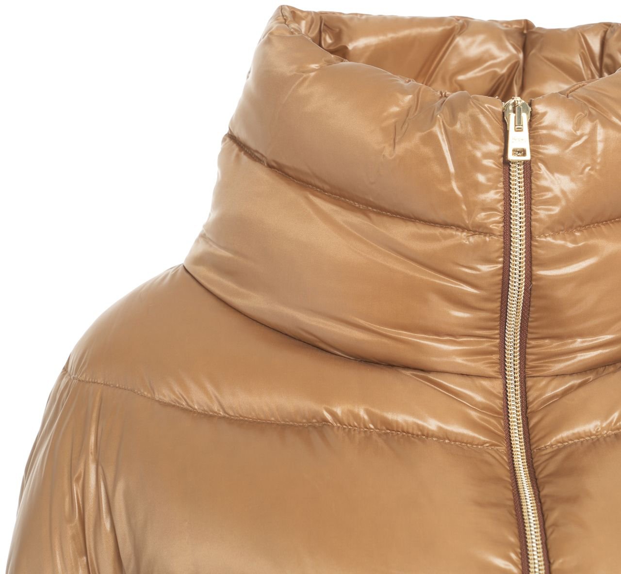Herno Puffer jacket with stand-up collar Bruin