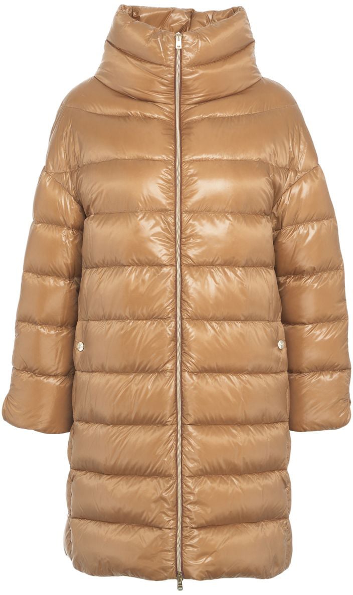 Herno Puffer jacket with stand-up collar Bruin