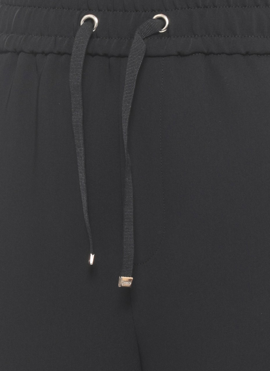 Herno Trousers Black Zwart
