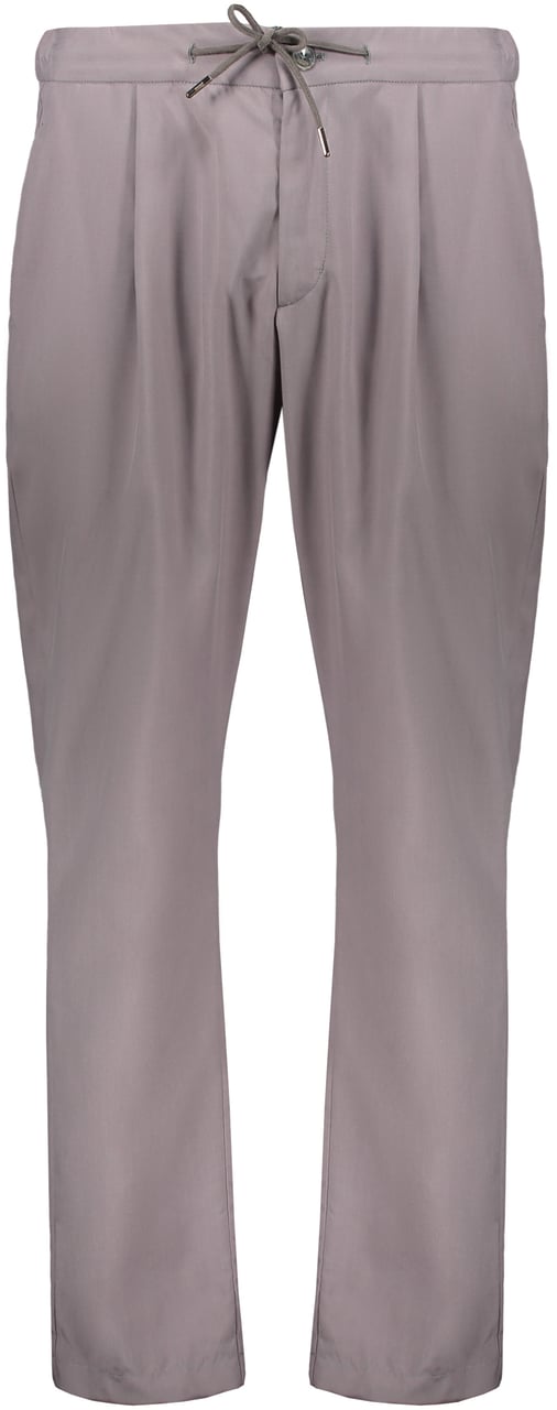 Herno Elegant flared trousers with adjustable belt Grijs