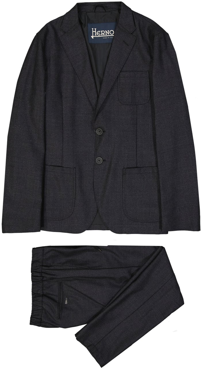 HERNO Wool Pants Grijs