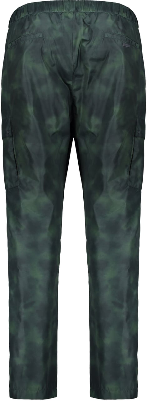 Herno Slim fit pants with original dark pattern Groen