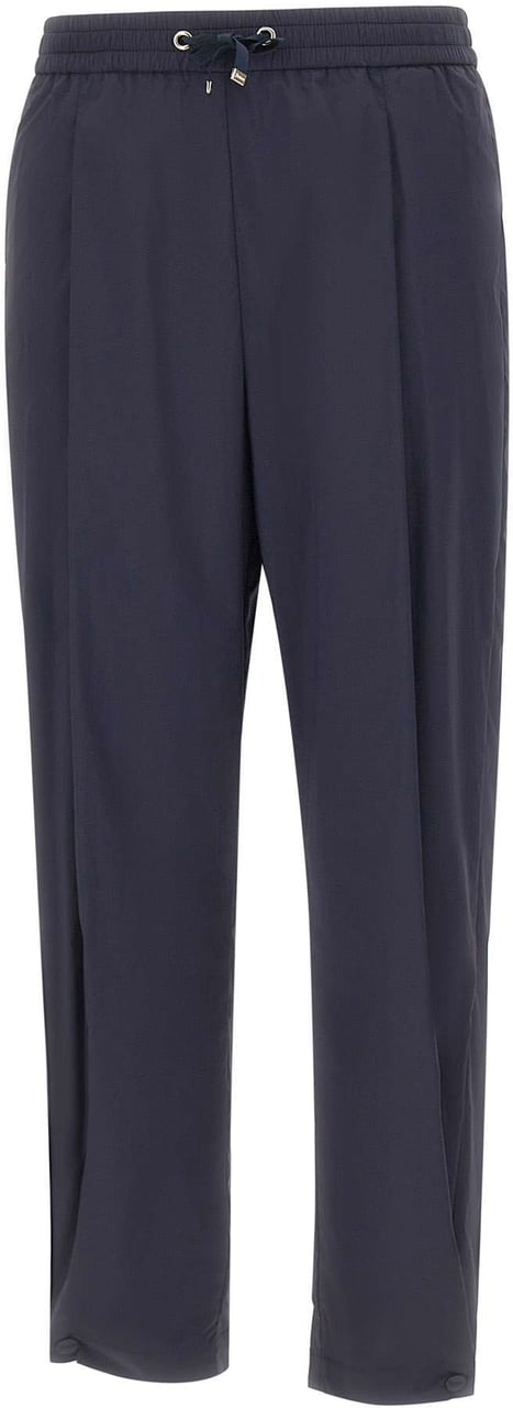 Herno Trousers Blue Blauw
