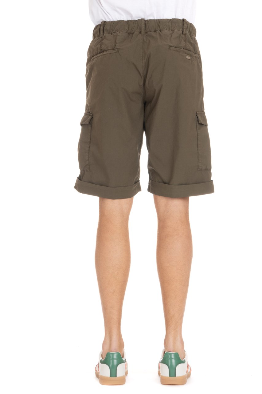 Herno Cotton Poplin Cargo Shorts Bruin