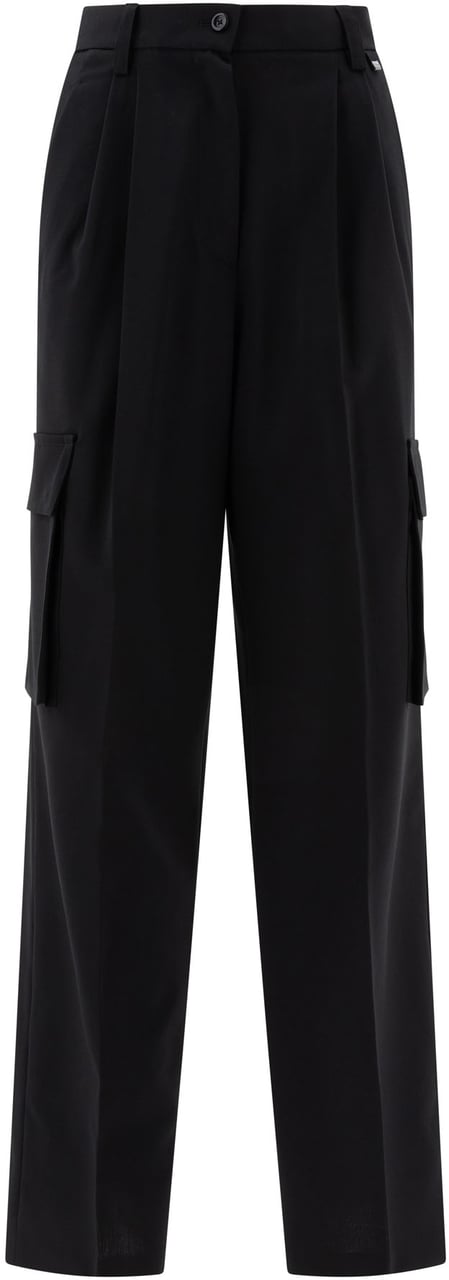 Herno Wool blend cargo trousers Zwart