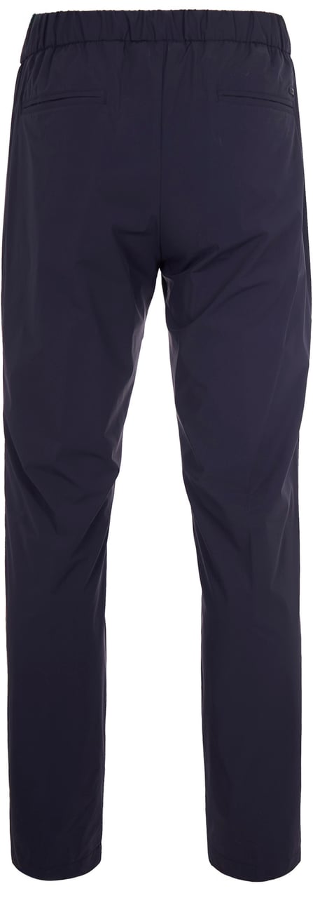 Herno Trousers Blue Blauw