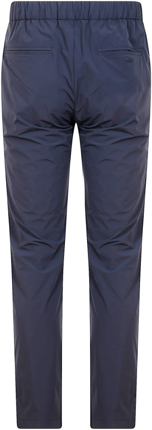 Herno Trousers Blue Blauw