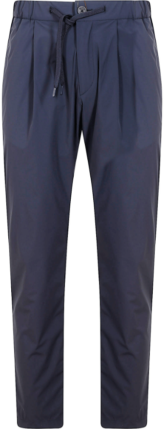 Herno Trousers Blue Blauw