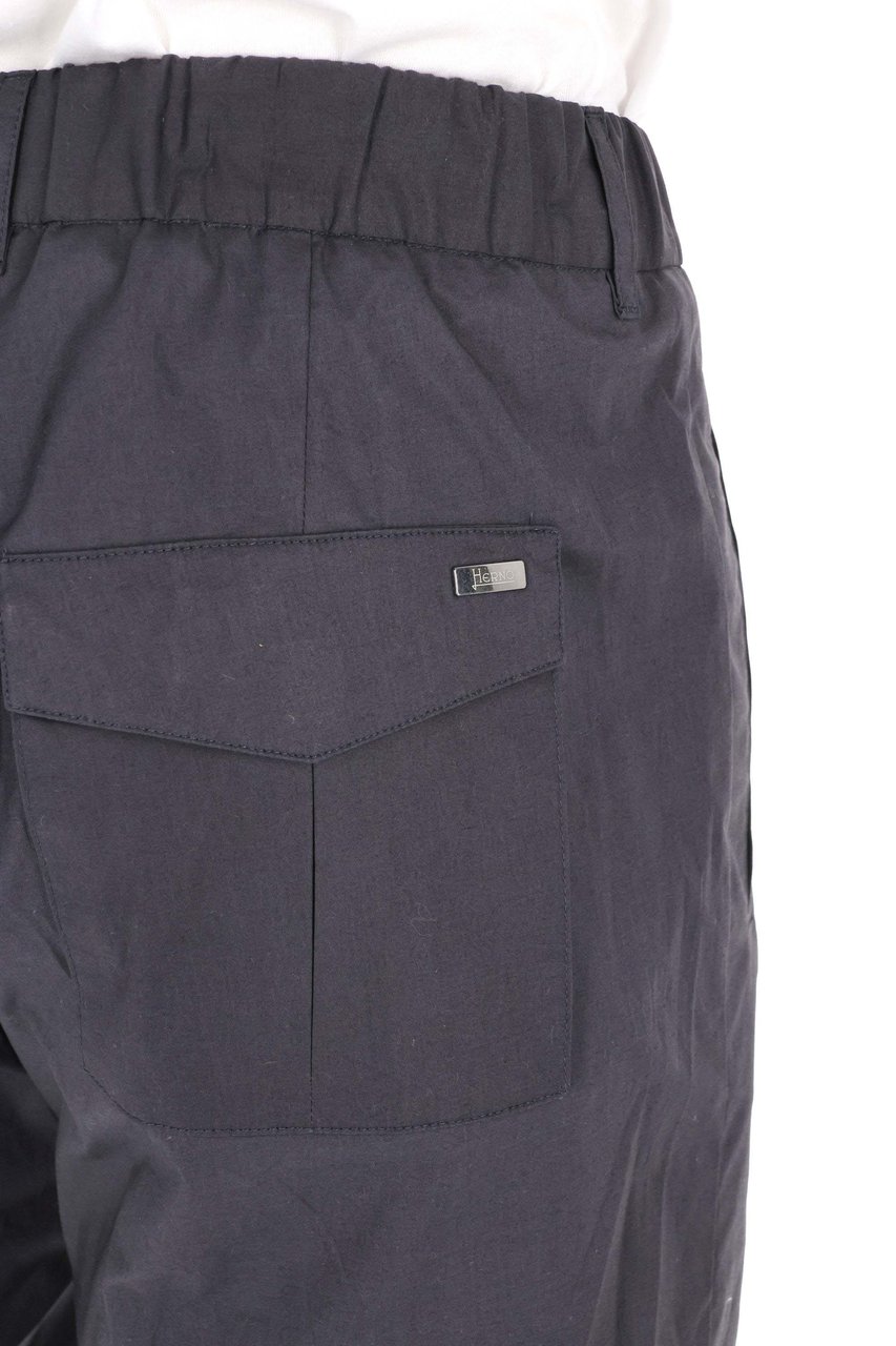 Herno Superlight Cotton Jogger Bermuda Zwart