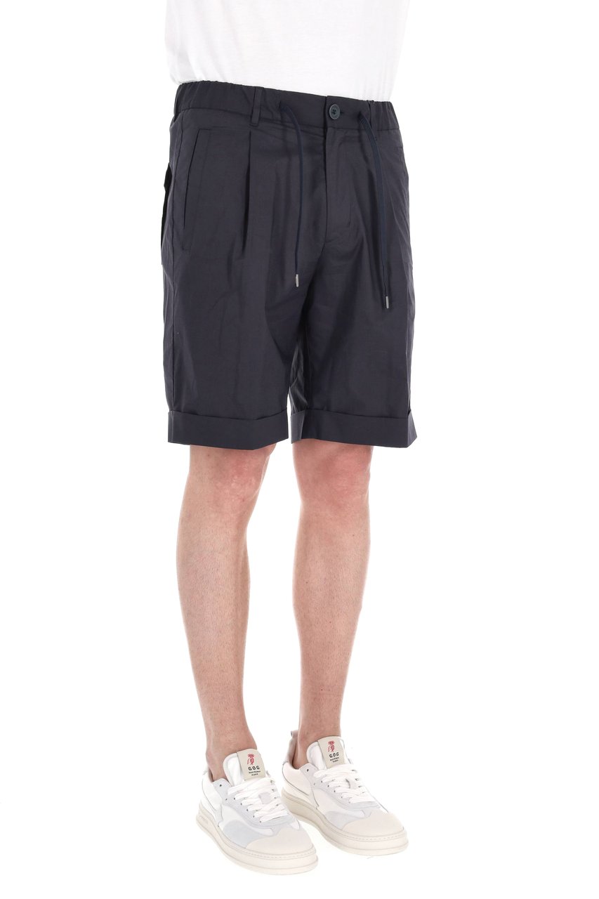 Herno Superlight Cotton Jogger Bermuda Zwart