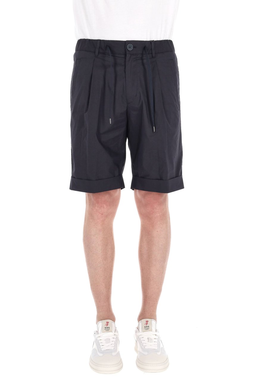 Herno Superlight Cotton Jogger Bermuda Zwart